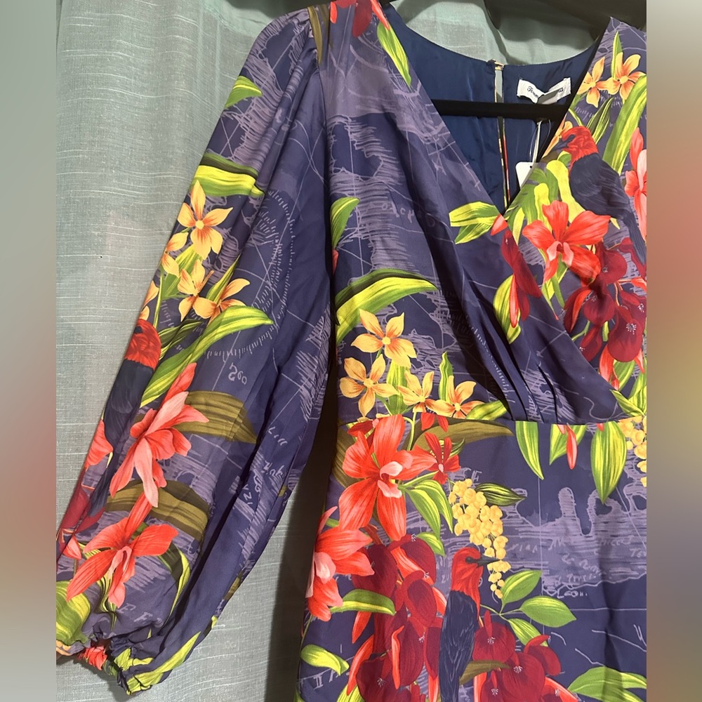 Tommy Bahama || NWT || Villa Views Long Sleeve Maxi Dress - Picture 4 of 9